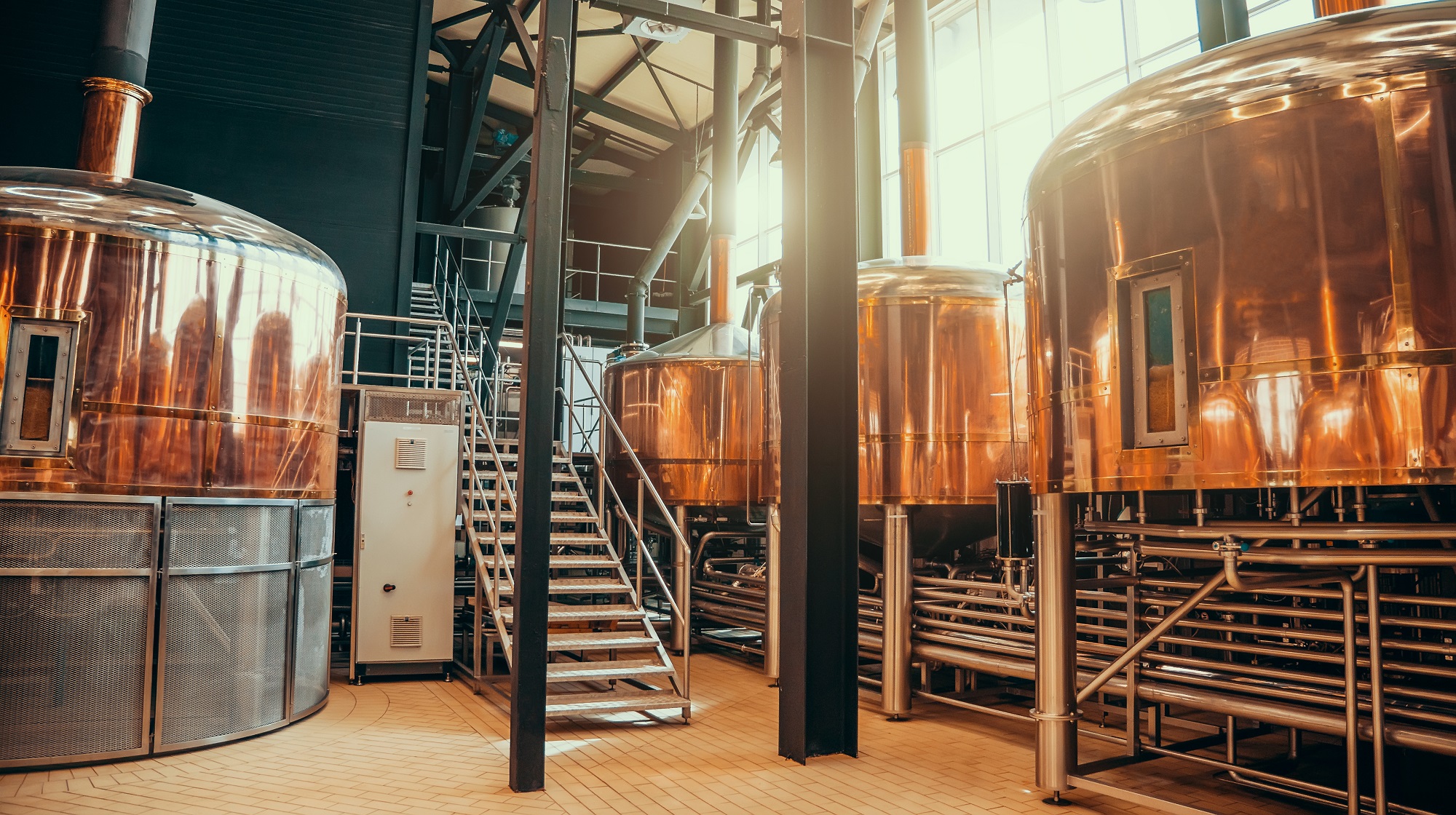 Brewery gas connection