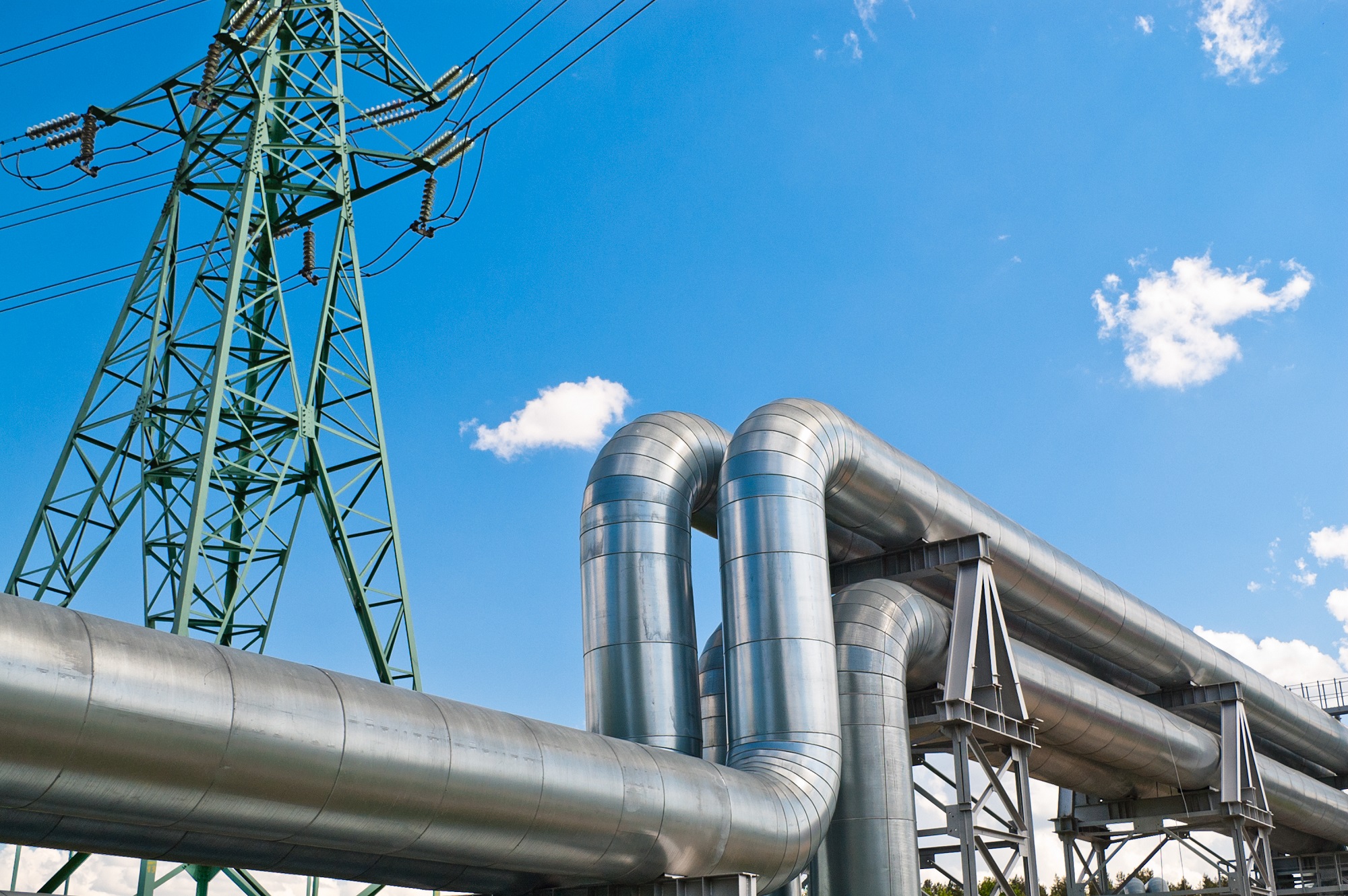 External gas pipes