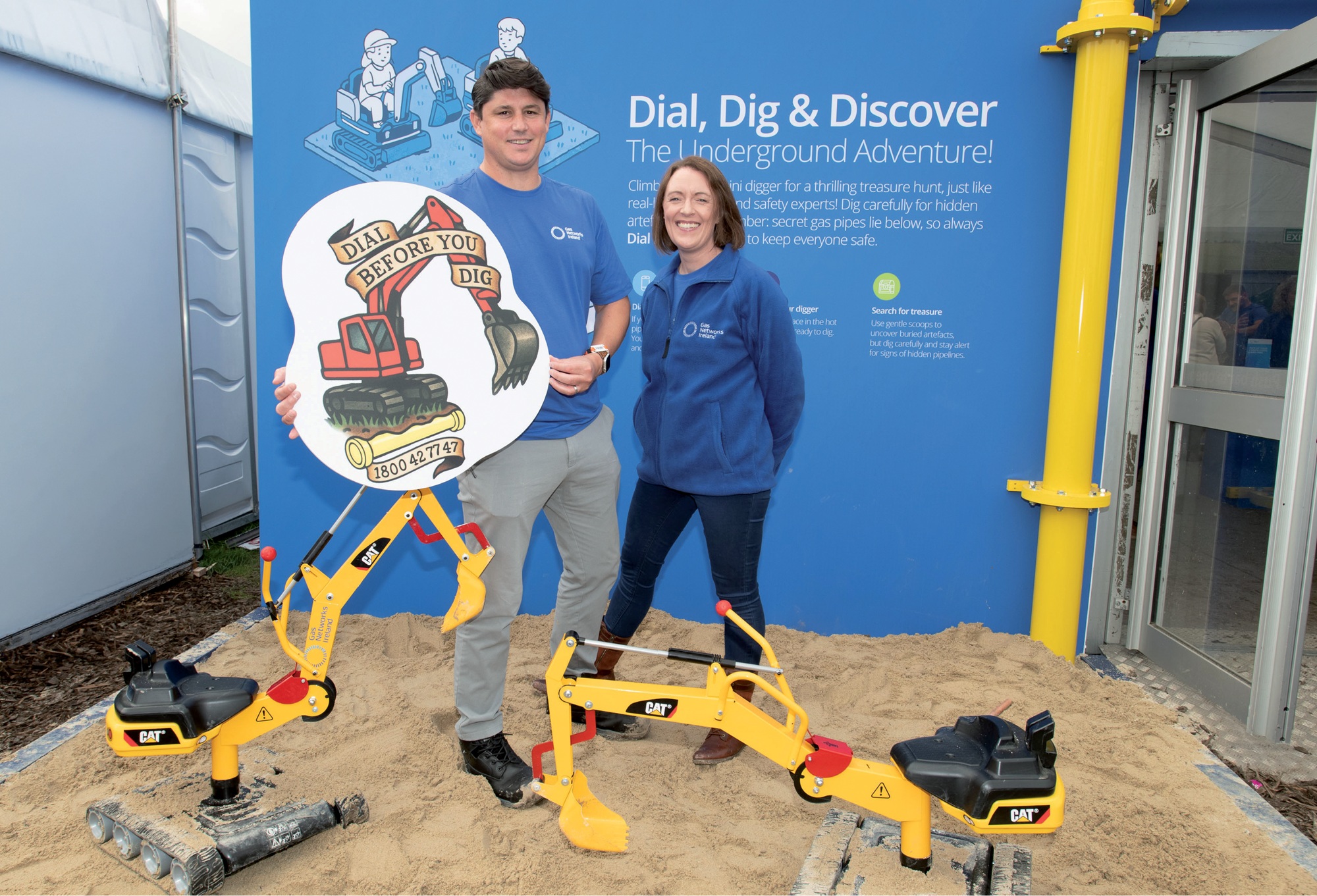 Ploughing sandpit